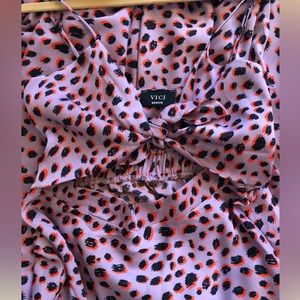 Vici Buzzworthy Satin Midi Dress